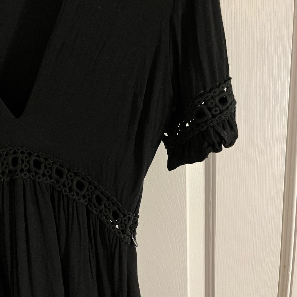 endless rose Black Eyelet Dress